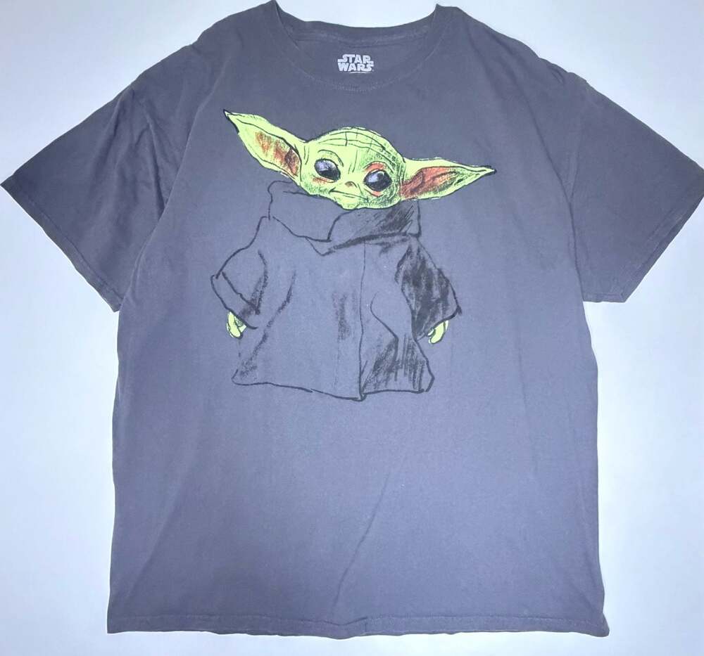 Star Wars Mad Engine Grogu Sketch Graphic T-Shirt